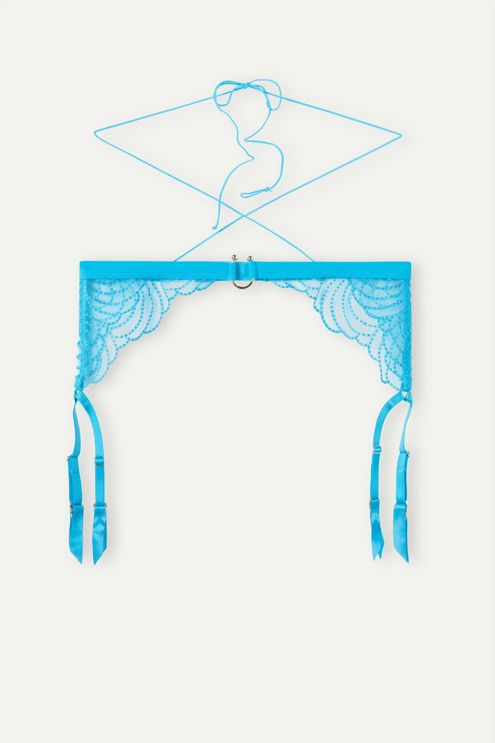 Intimissimi Steal the Show Garter Belt Blauw Turquoise | LQJKH7308