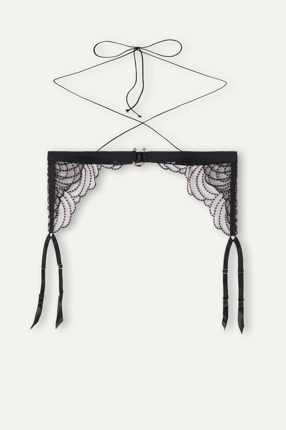 Intimissimi Steal the Show Garter Belt Zwart Zwart | GCAFR8103