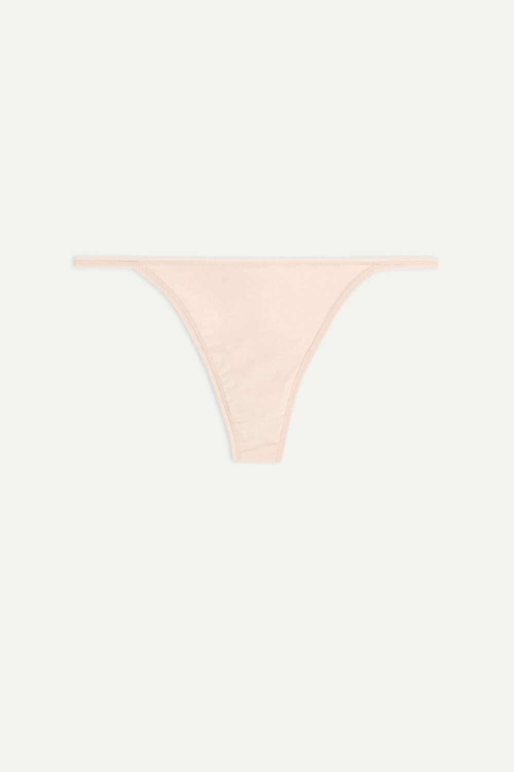 Intimissimi String with Ultralight Microfiber Straps Beige | TSNXE1682