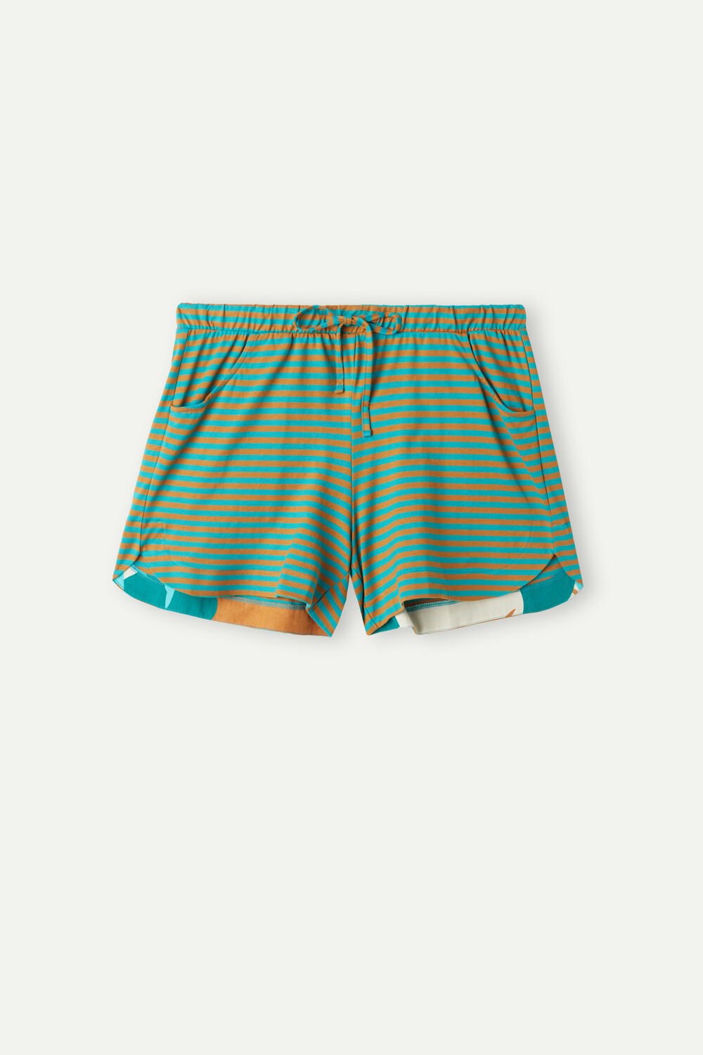 Intimissimi Summer Vibes Gestreept Shorts Groen | RNGUJ1973