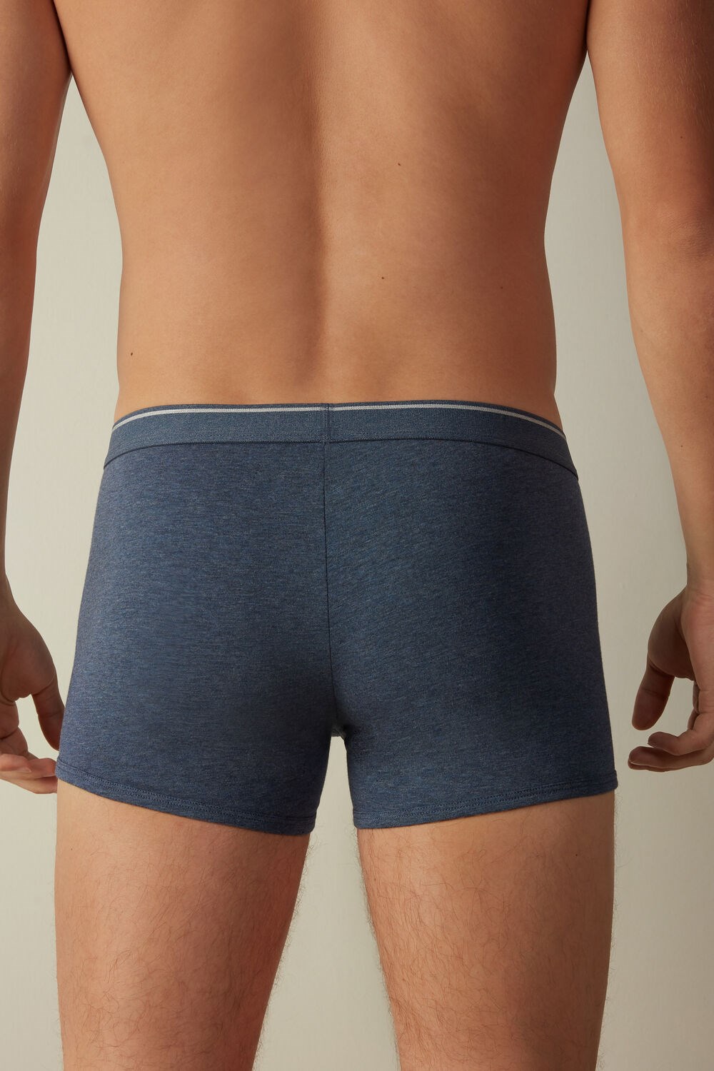 Intimissimi Supima® Katoenen Boxers Blauw Blauw Lichtgrijs | SAJOH8651