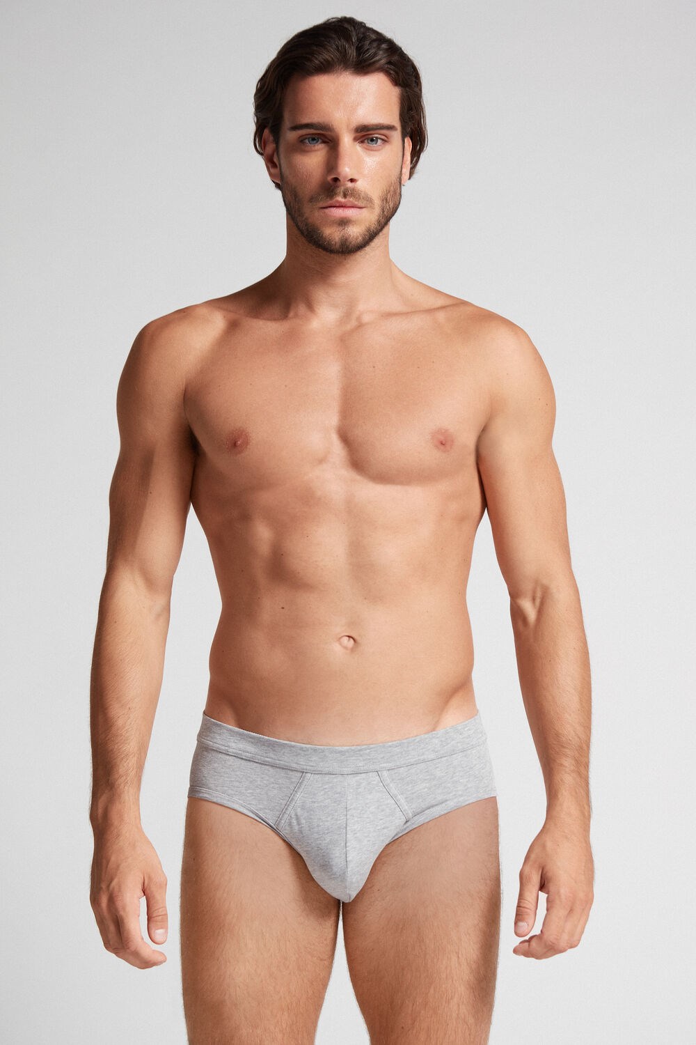 Intimissimi Supima® Katoenen Briefs Grijs Lichtgrijs | TVPRH4620