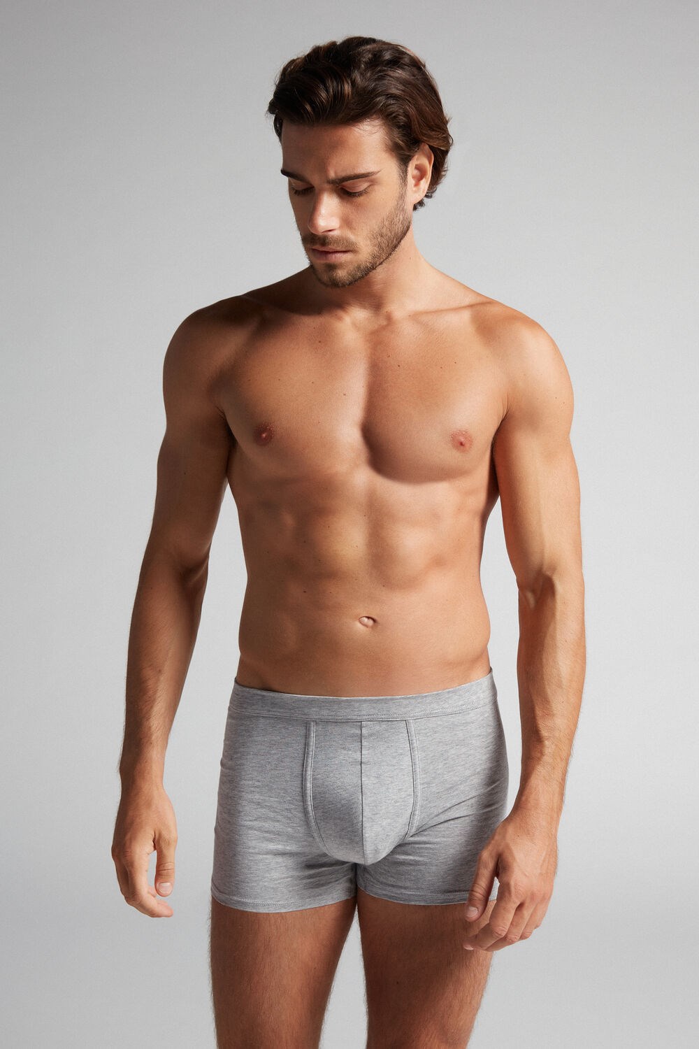 Intimissimi Supima® Katoenen Loose Fit Boxers Grijs Lichtgrijs | AJYPZ7618