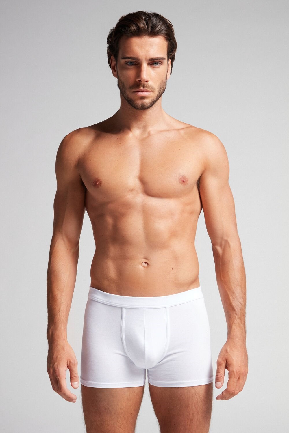 Intimissimi Supima® Katoenen Loose Fit Boxers Wit Wit | HLJOT0158