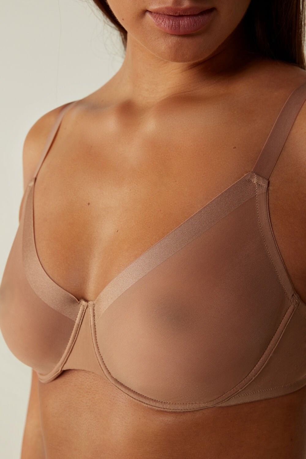 Intimissimi Sveva Invisible Touch Balconette Bra Beige | ISDCN5826