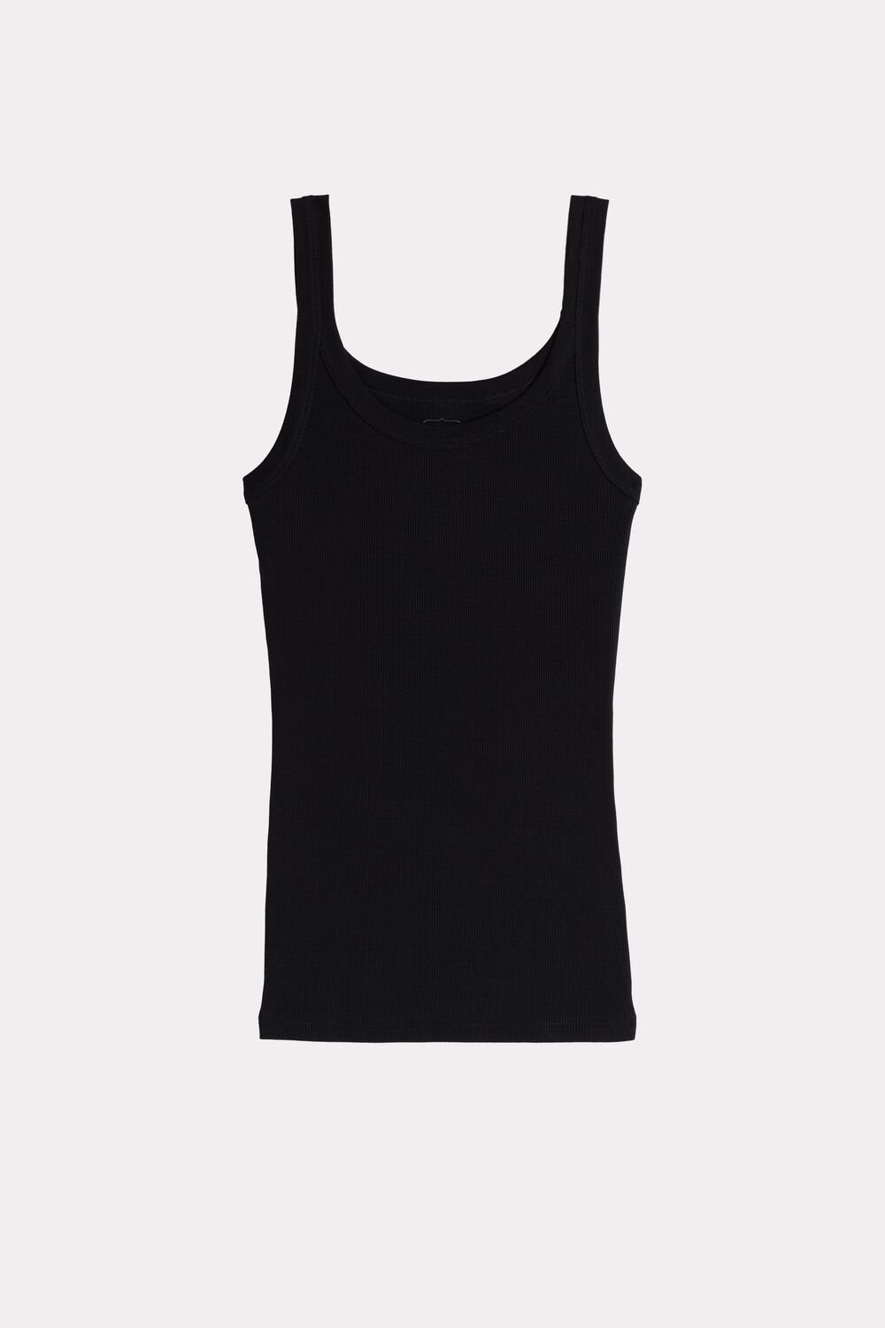 Intimissimi Tank Top in Supima® Katoenen Zwart Zwart | GNCEK6598