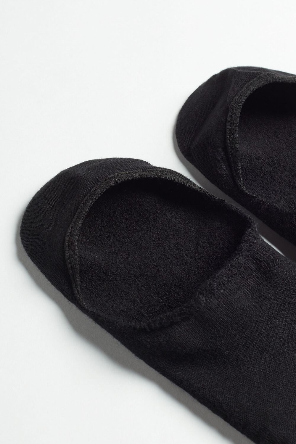 Intimissimi Terrycloth Shoe Liners Zwart Zwart | PVBMO5273