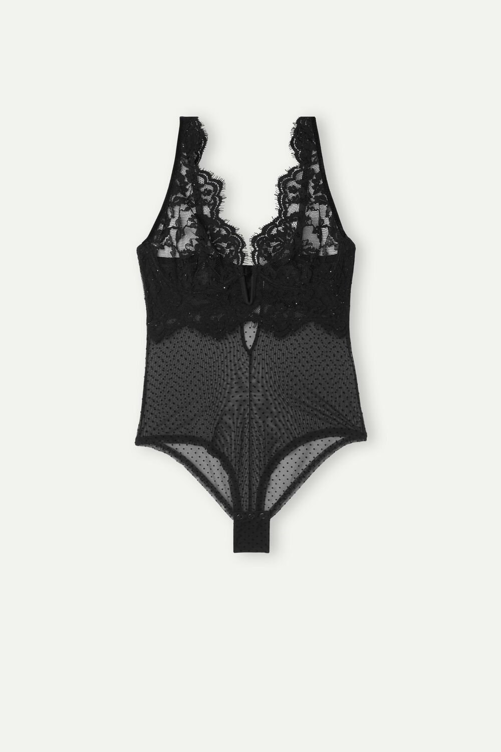 Intimissimi Time to Shine Bodysuit Zwart Zwart | DOAPM0673