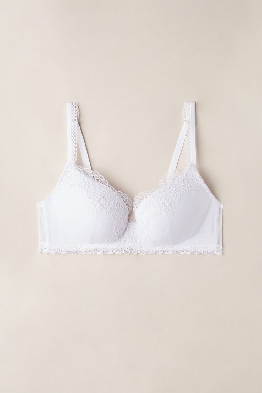 Intimissimi Timeless Simplicity Adele Triangle Bra Wit Wit | WPLEI1786