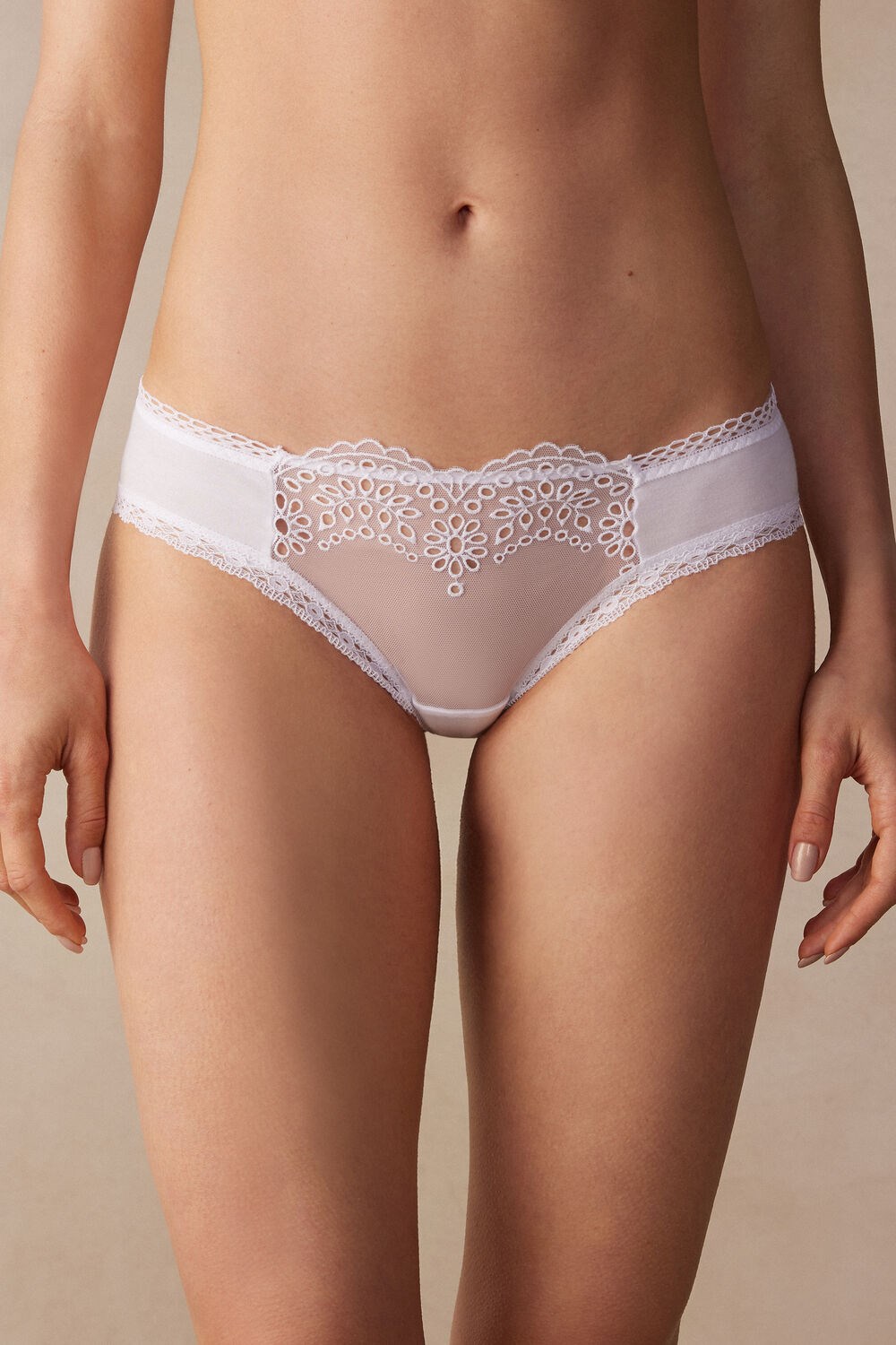 Intimissimi Timeless Simplicity Katoenen Panties Wit Wit | TNFRL8061