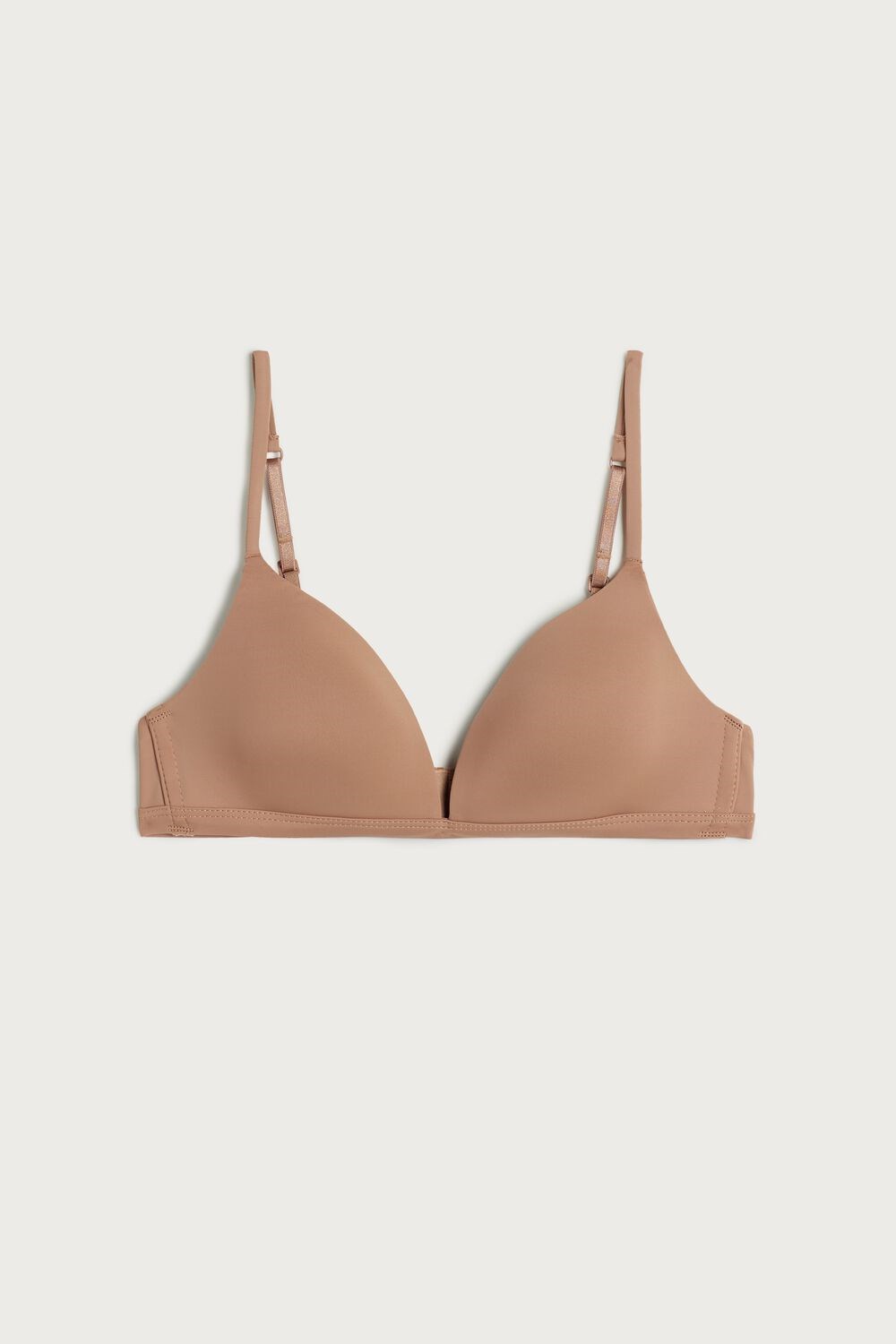 Intimissimi Tiziana Microfiber Triangle Bra Beige | PRBSH5768