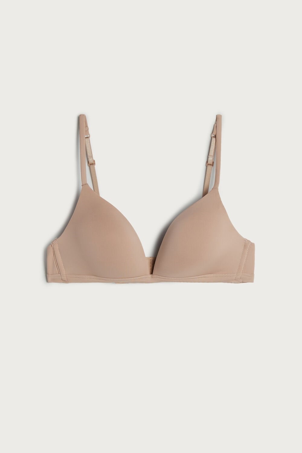 Intimissimi Tiziana Microfiber Triangle Bra Beige | VPKCE5234