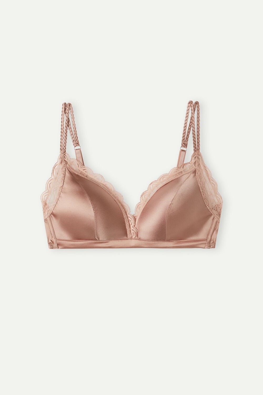 Intimissimi Tiziana Silk and Kanten Triangle Bra Roze | AMTCN5293