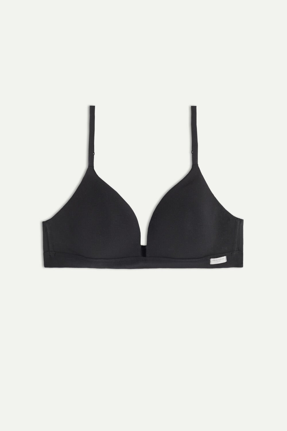 Intimissimi Tiziana Triangle Bra in Katoenen Zwart Zwart | HSJLM2169