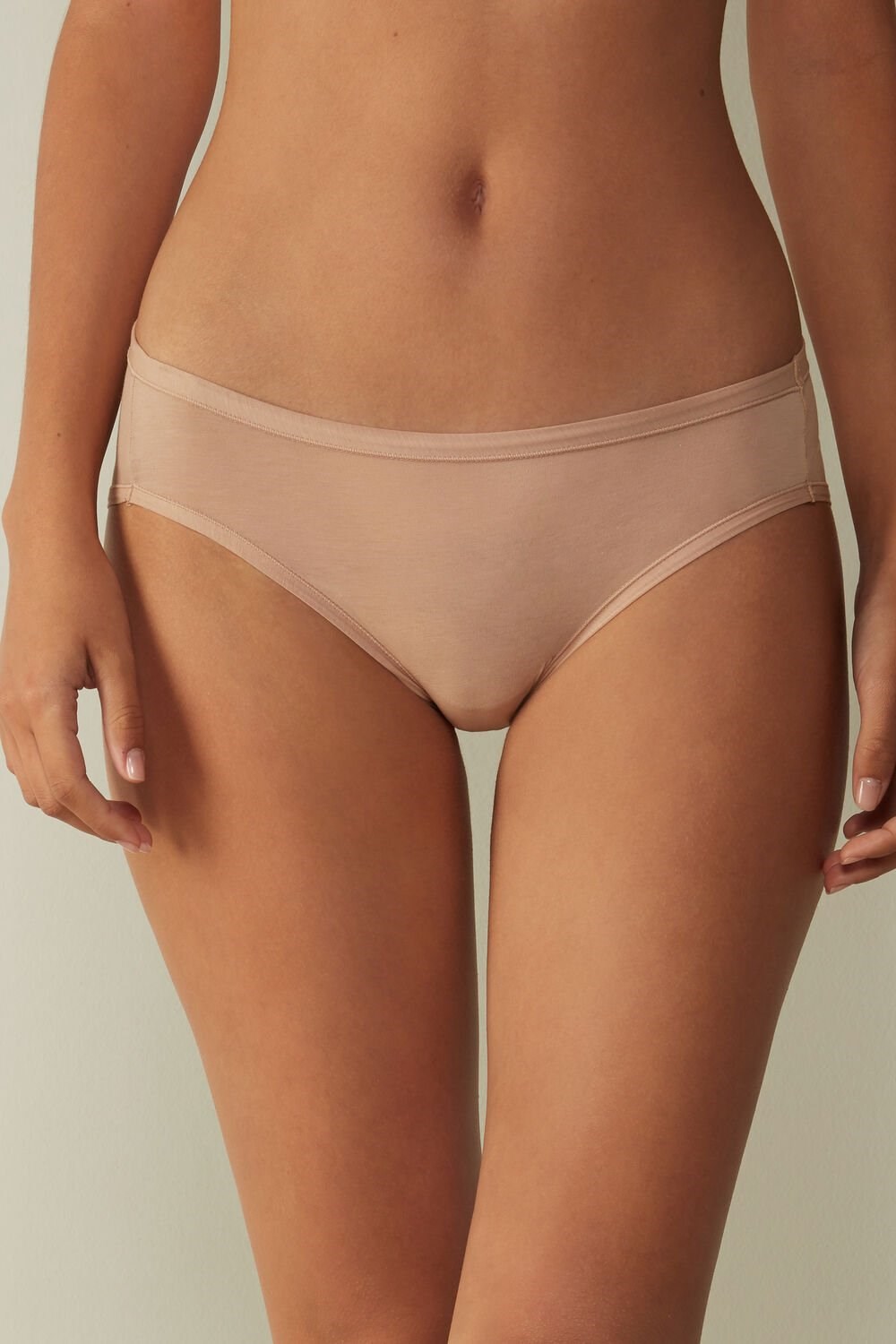 Intimissimi Ultralight Supima® Katoenen Briefs Beige | ADWHX5043