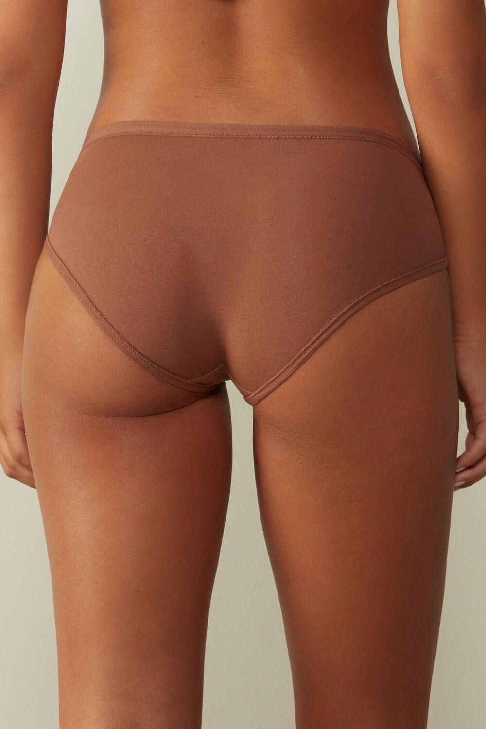 Intimissimi Ultralight Supima® Katoenen Briefs Donkerbeige | KYZDV9815