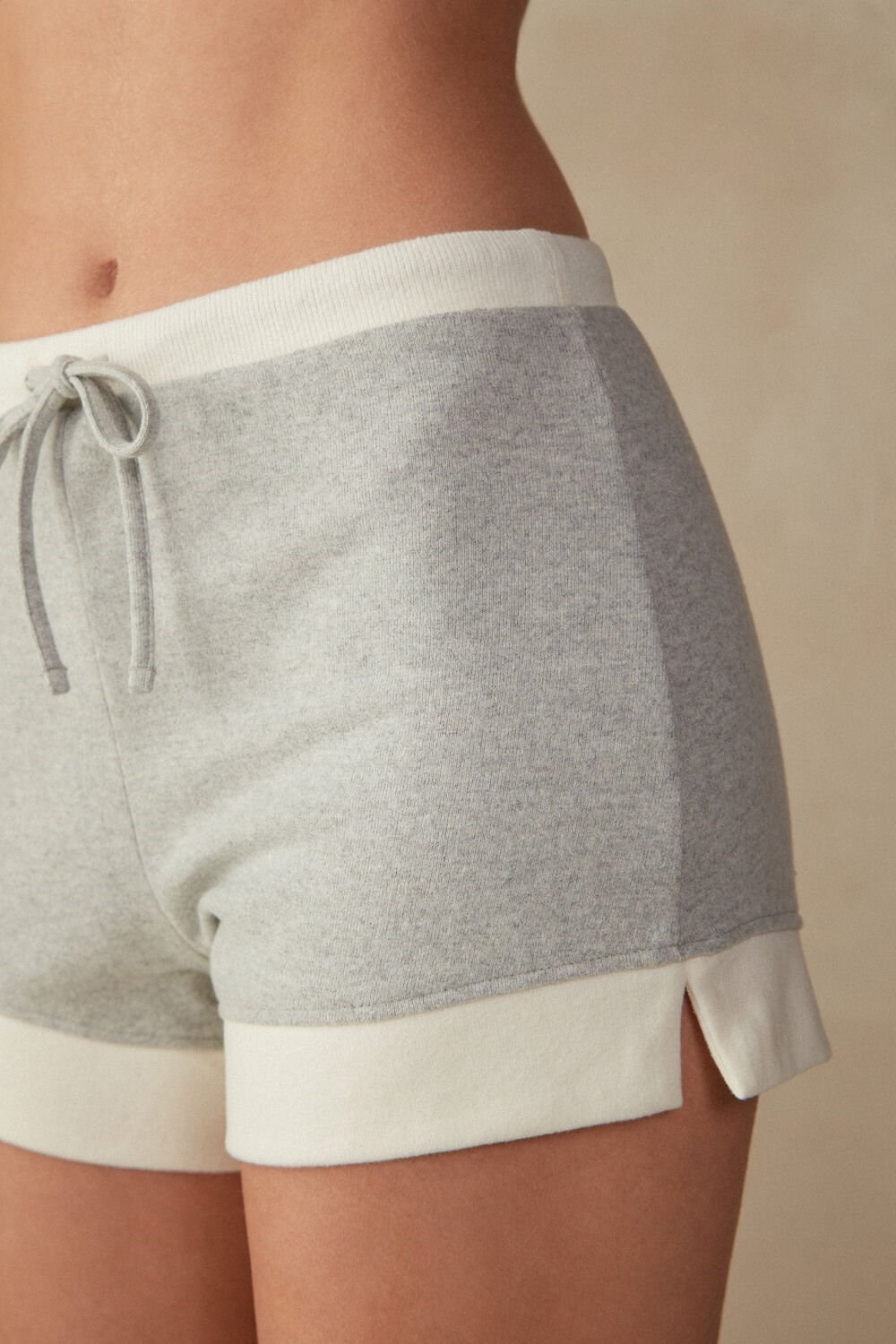 Intimissimi Warm Cuddles Shorts Grijs Grijs Wit | XAWUD9654