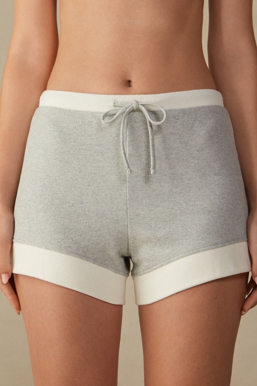 Intimissimi Warm Cuddles Shorts Grijs Grijs Wit | XAWUD9654