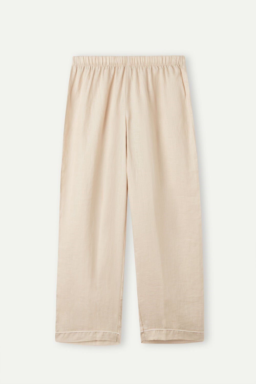 Intimissimi Yacht Night Linen Pants Beige | MGVZD6728