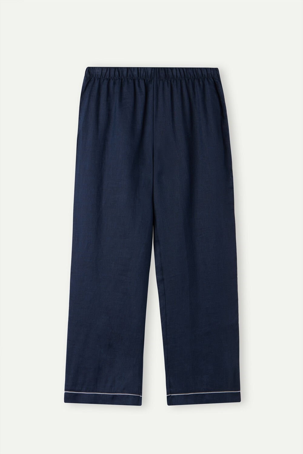 Intimissimi Yacht Night Linen Pants Blauw Blauw | FOXSC7036