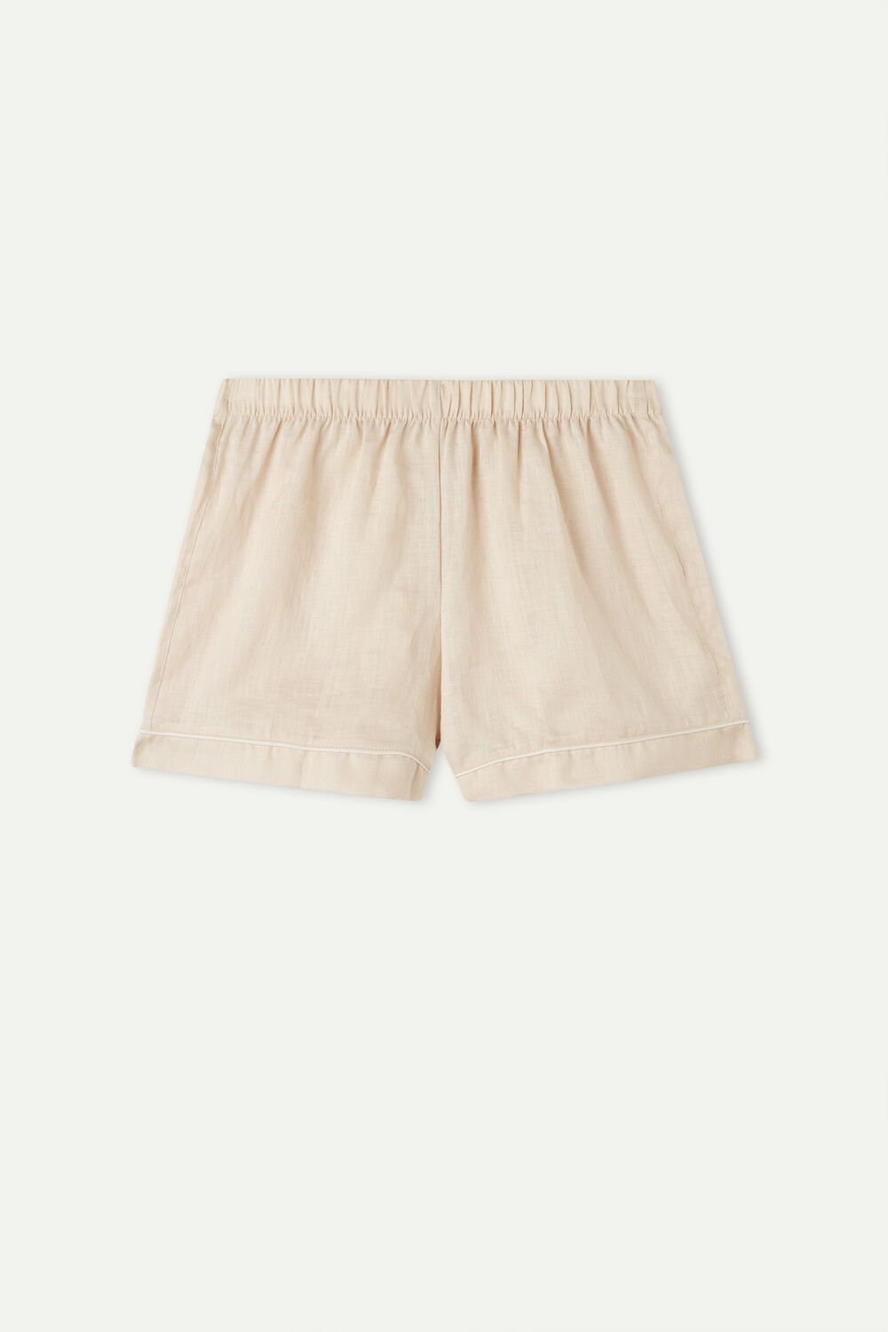 Intimissimi Yacht Night Linen Shorts Beige | XHIOA8791