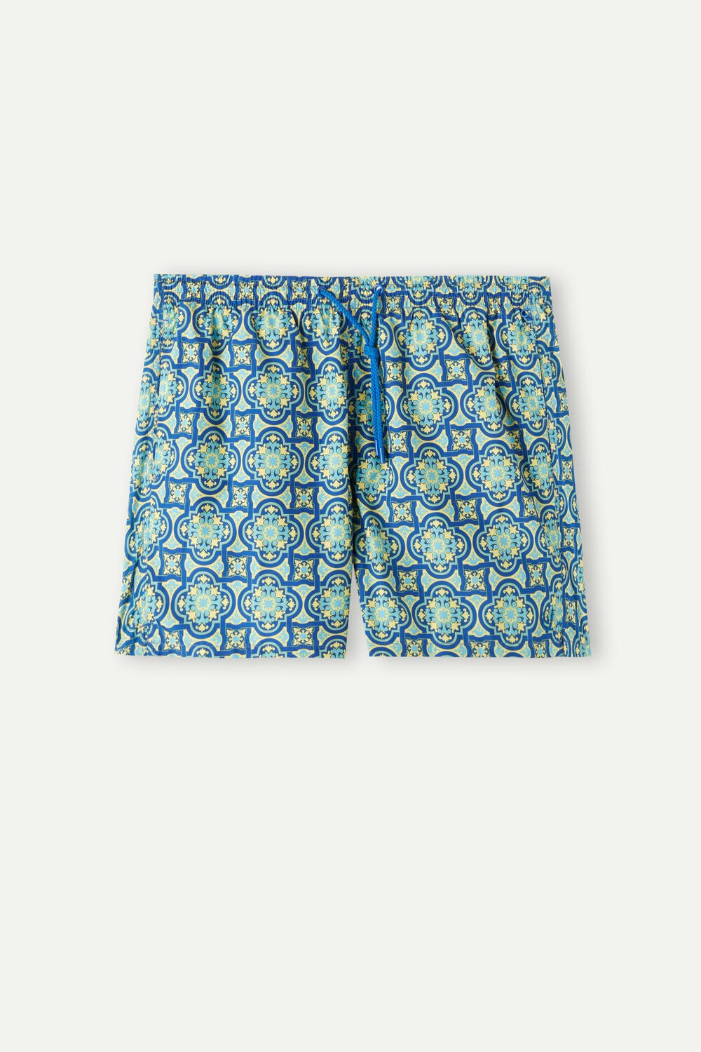 Intimissimi Yellow Majolica Print Swim Trunks Blauw Geel | WQCKJ0345