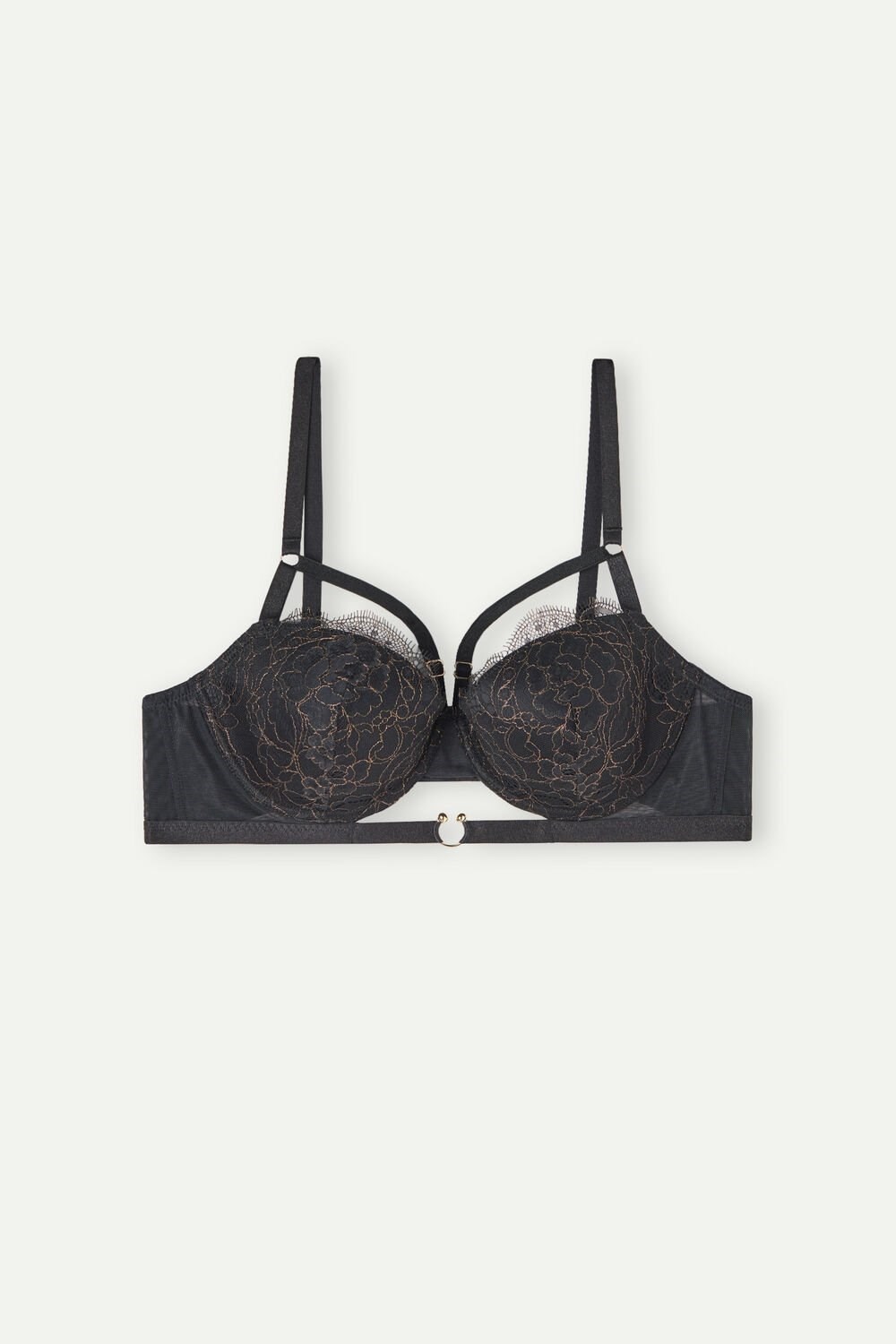 Intimissimi Your Private Party Sofia Balconette Bra Zwart Zwart Goud | QIRYH3568